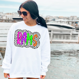Neon Rams Dotted Doodle DTF Print