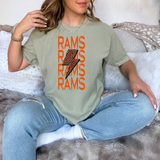 Rams Baseball Bolt DTF Print