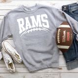 Rams Football Arched DTF Print