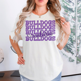 Ranburne Bulldogs Repeat Sketch DTF Print