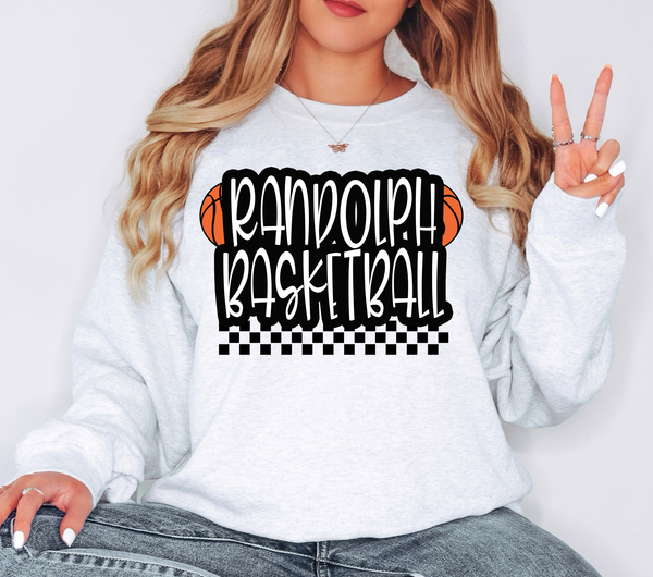 Randolph Basketball Checker DTF Print