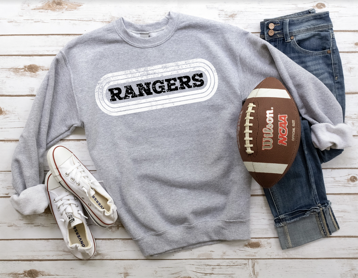 Rangers Retro Team Oval DTF Print