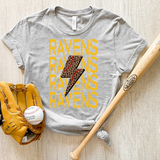 Ravens Baseball Bolt DTF Print