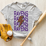 Ravens Baseball Bolt DTF Print
