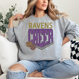 Ravens Glitter Cheer DTF Print