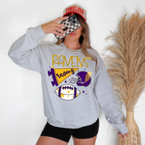 Ravens Football Retrocollage DTF Print