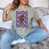 Ravens Baseball Bolt DTF Print