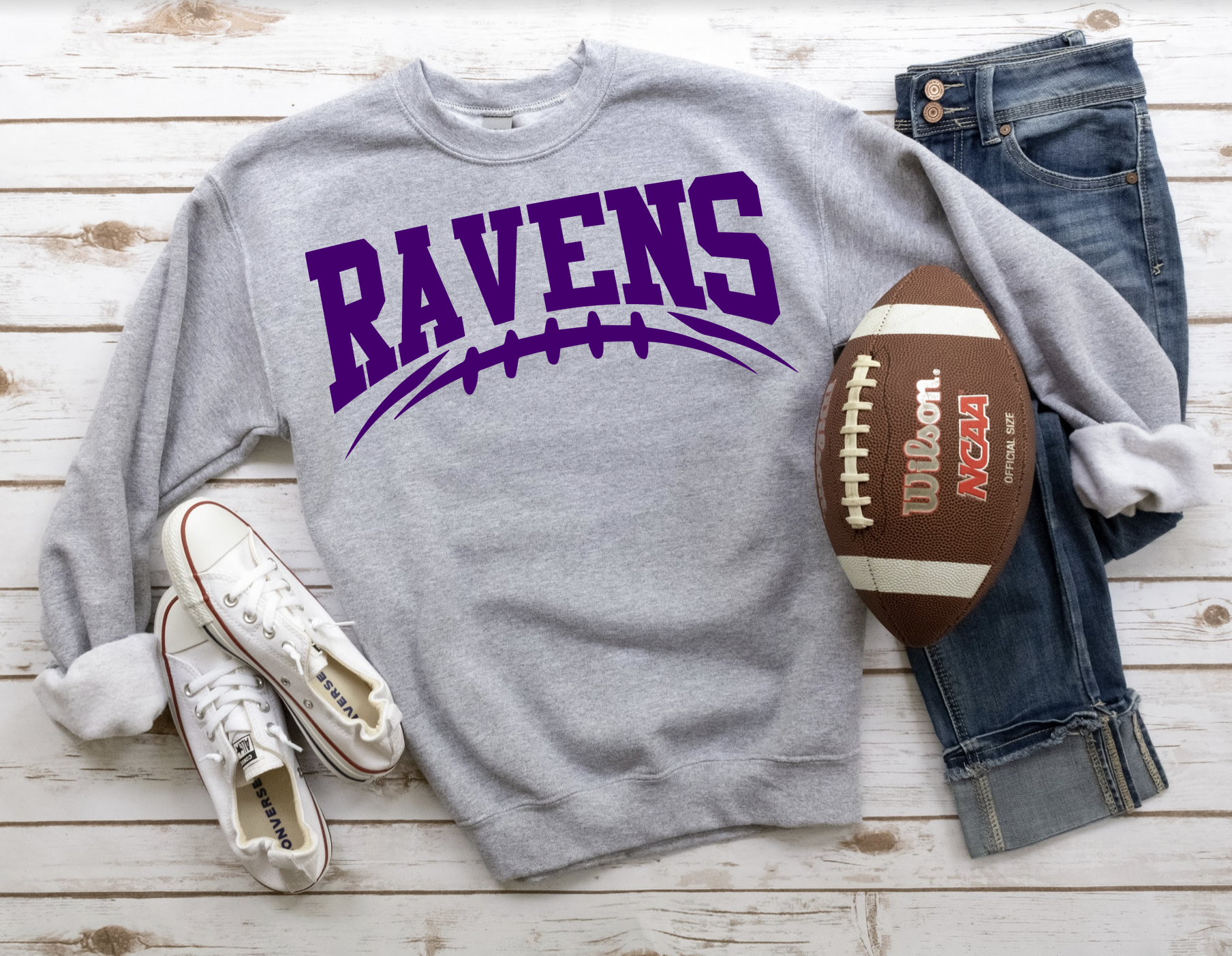 Ravens Football Arched DTF Print