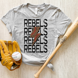 Rebels Baseball Bolt DTF Print
