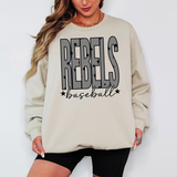 Rebels Baseball Star Power Team Sports DTF Print