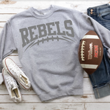 Rebels Football Arched DTF Print