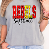 Rebels Sport Grunge DTF Print