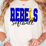 Rebels Sport Grunge DTF Print