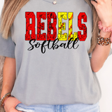 Rebels Sport Grunge DTF Print