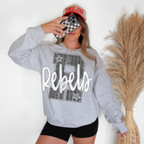 Rebels Varsity Stripes DTF Print