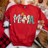 Mama Christmas Doodle DTF Print
