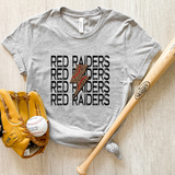 Red Raiders Baseball Bolt DTF Print