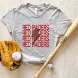 Red Raiders Baseball Bolt DTF Print