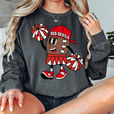 Red Devils Football Girl DTF Print