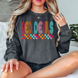 Checker Doodle Red Devils DTF Print