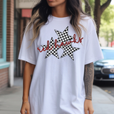 Red Hawks Checker Star Trio DTF Print