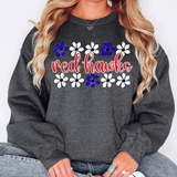 Red Hawks Daisy Row DTF Print