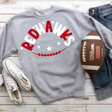 Red Hawks Football Star DTF Print