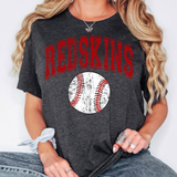 Redskins Baseball Arch Distressed DTF Print