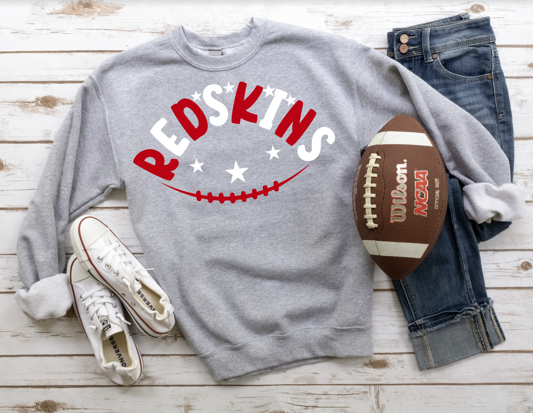 Redskins Football Star DTF Print