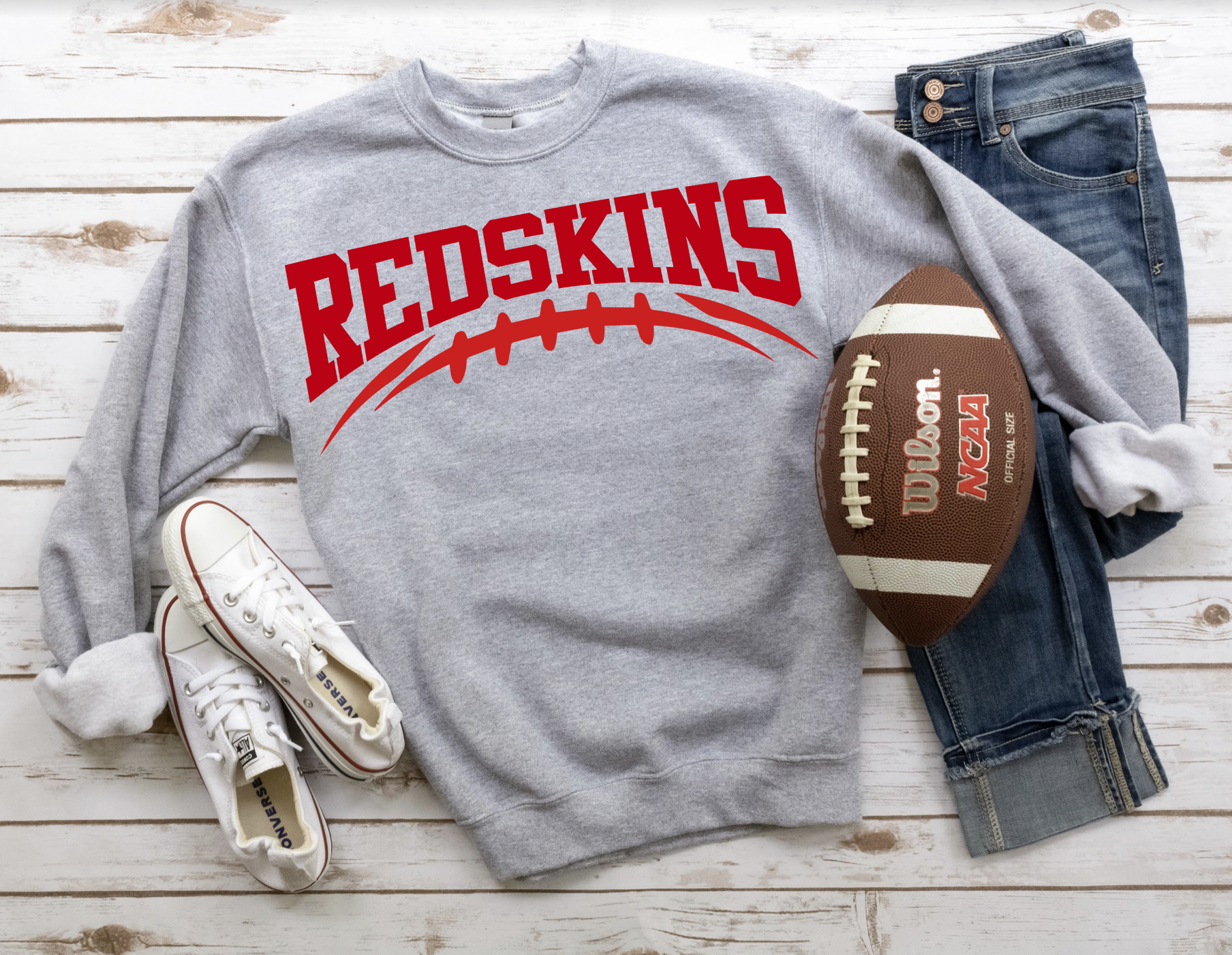 Redskins Football Arched DTF Print