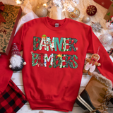 Banner Bombers Christmas Doodle DTF Print