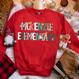 McKenzie Elementary Christmas Doodle DTF Print