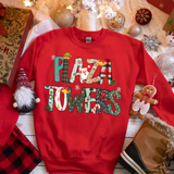 Plaza Towers Christmas Doodle DTF Print
