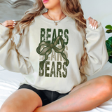 Bears Matching Stacked Camo Greens DTF Print