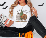 Retro Happy Hallothankmas DTF Print