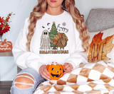 Retro Happy Hallothankmas DTF Print