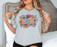Retro Floral Mom DTF Print