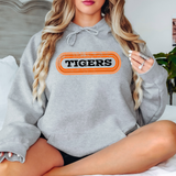 Tigers Retro Team Oval DTF Print