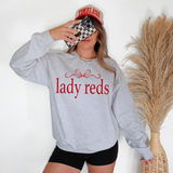 Lady Reds Ribbon Team DTF Print