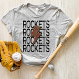 Rockets Baseball Bolt DTF Print