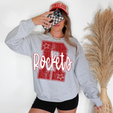 Rockets Stripes Varsity Team DTF Print