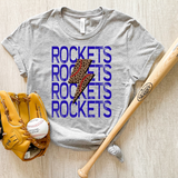 Rockets Baseball Bolt DTF Print