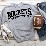 Rockets Football Arched DTF Print