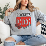 Rockets Glitter Cheer DTF Print