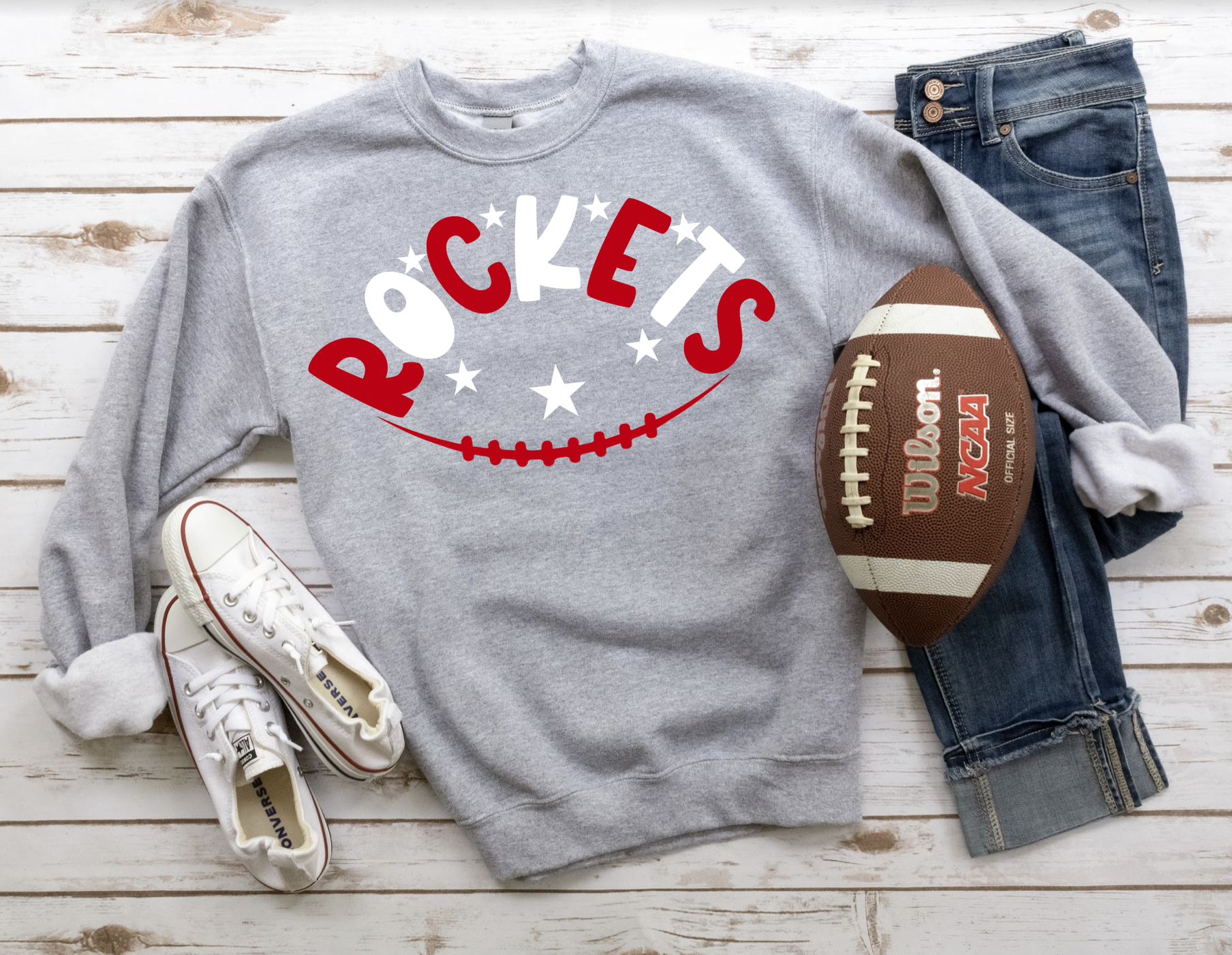 Rockets Football Star DTF Print