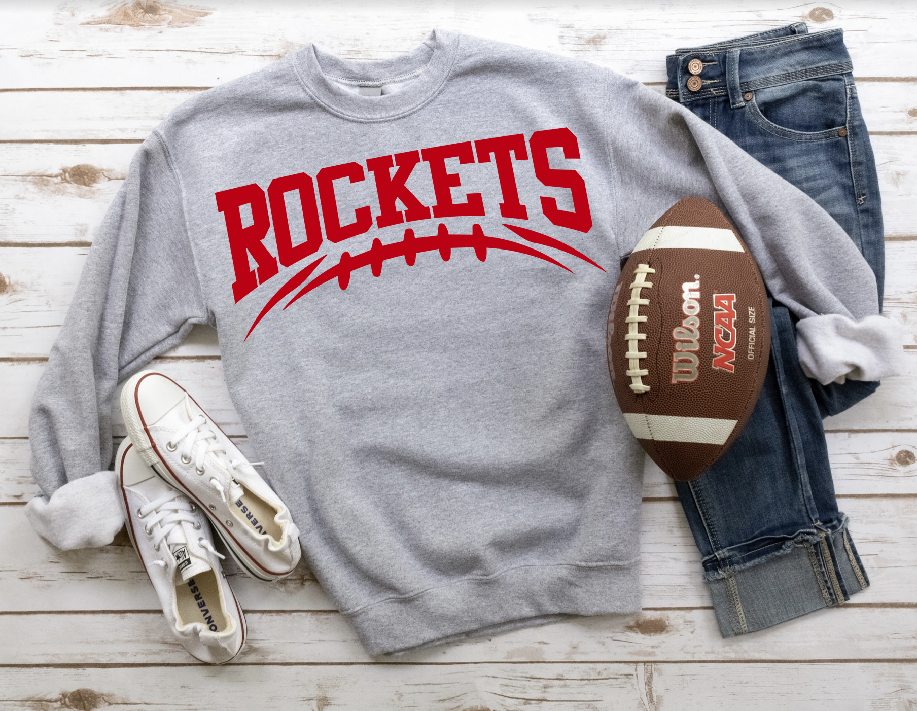 Rockets Football Arched DTF Print