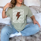Rockets Baseball Bolt DTF Print