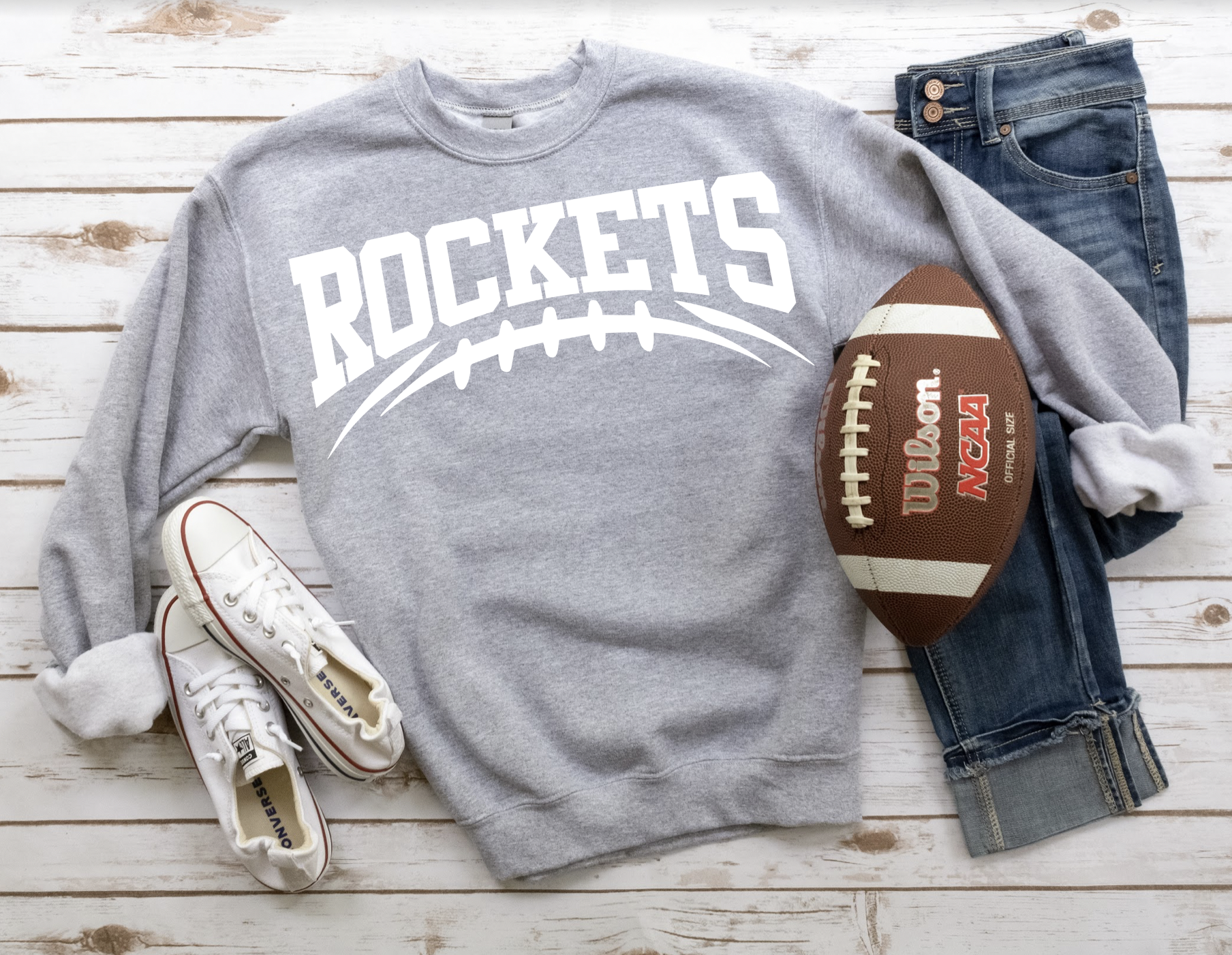 Rockets Football Arched DTF Print