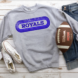 Royals Retro Team Oval DTF Print