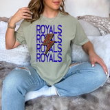 Royals Baseball Bolt DTF Print